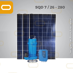 Sistema Bomba sumergible de caudal SOLAR SQD-7-26