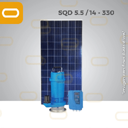 Sistema Bomba sumergible de caudal SOLAR SQD-5.5-14