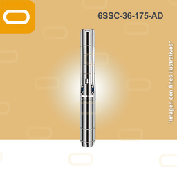 [19-199-6SSC-36-175-380-9200-AD] Bomba sumergible SOLAR 6SSC-36-175-AD