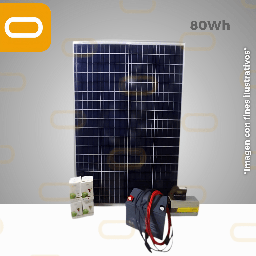 [M80W/H] Mini Kit Solar 80W/h