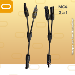 [MC4/Y-2a1] Conector en Y MC4 2 a 1 (macho y hembra)